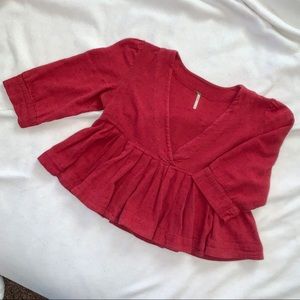 Free People Pleats On Me Babydoll Top